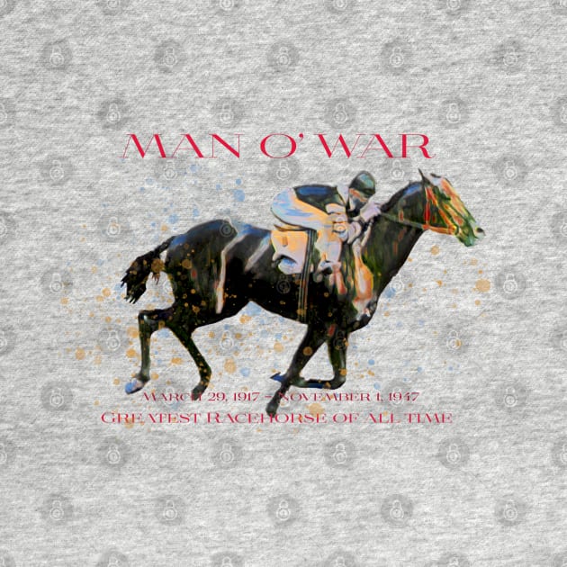 Man O' War - Greatest Racehorse of All Time design by Ginny Luttrell